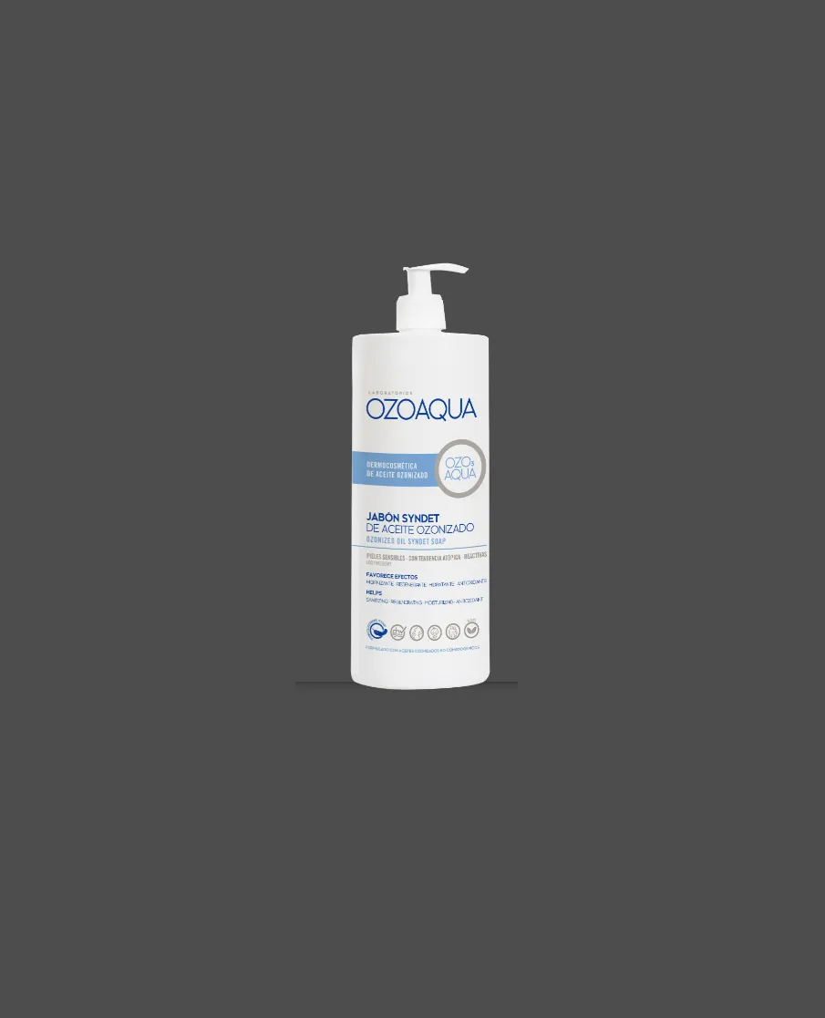 OZOAQUA jabon liquido syndet de ozono 500ml.