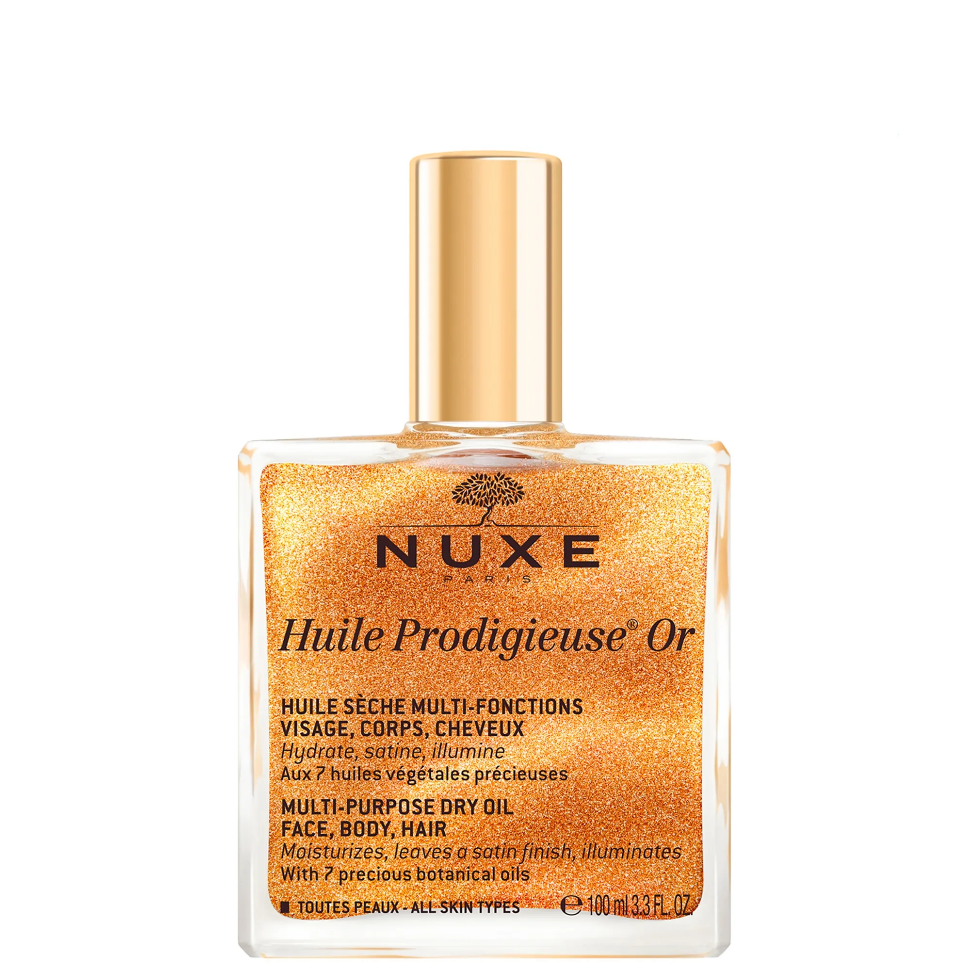 Aceite seco multiusos Huile Prodigieuse Golden Shimmer de NUXE 100 ml