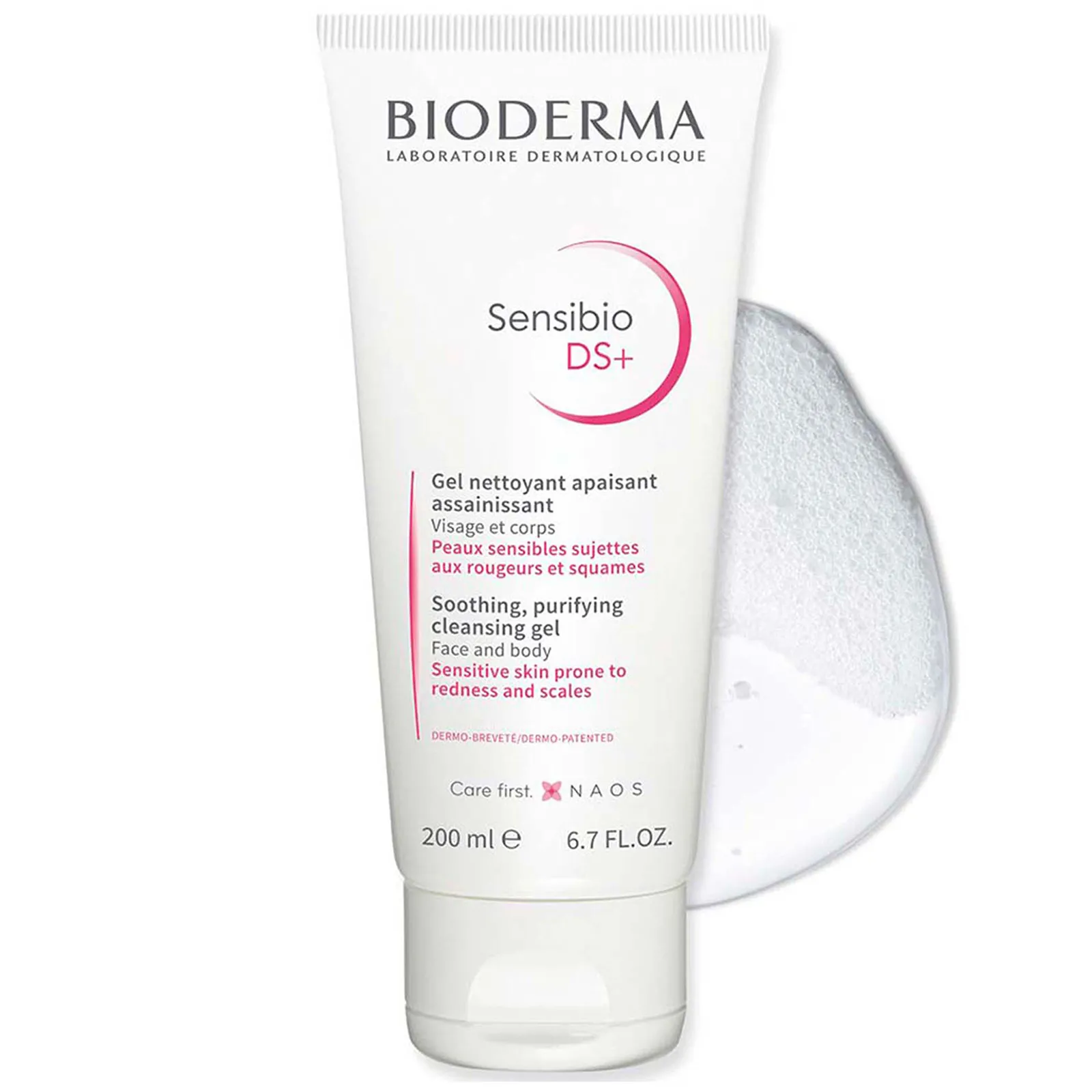 Bioderma Sensibio DS+ Gel nettoyant Gel limpiador purificante calmante Dermatitis seborreica Piel sensible