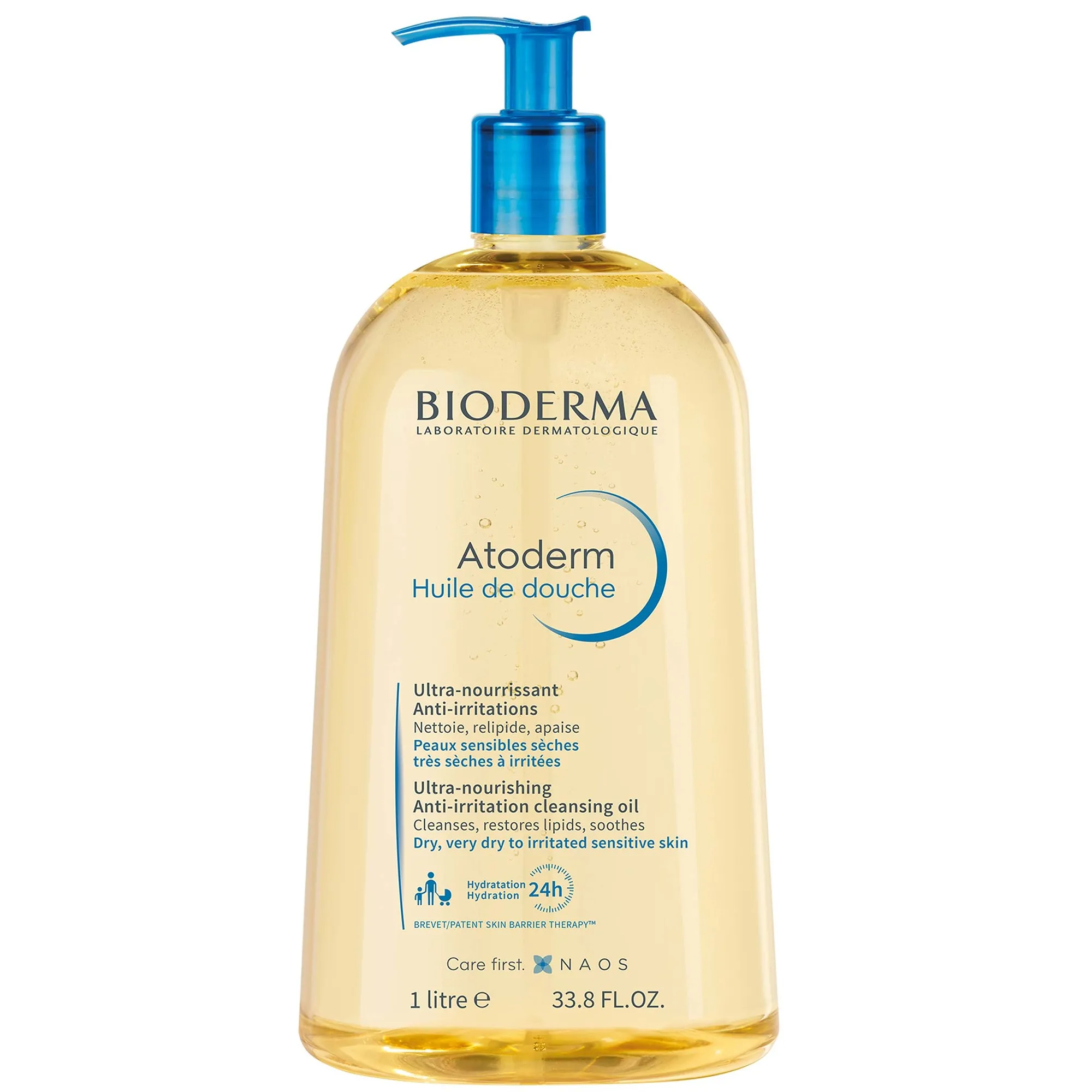 Bioderma Atoderm Huile de douche Aceite limpiador antiirritación Piel sensible seca a atópica