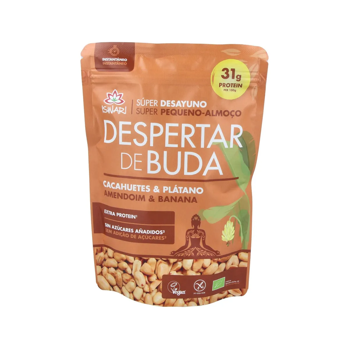 Despertar del buda cacahuetes & plátano (360 gr) Dietisa