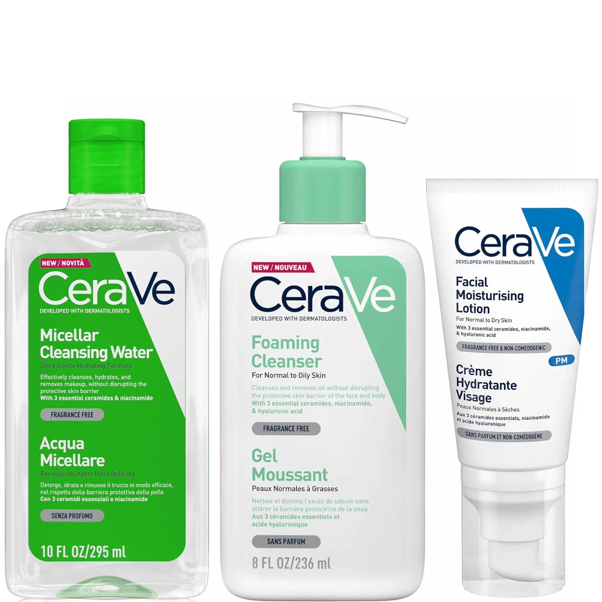 CeraVe Espuma 3 Pasos Doble Limpieza e Hidratación