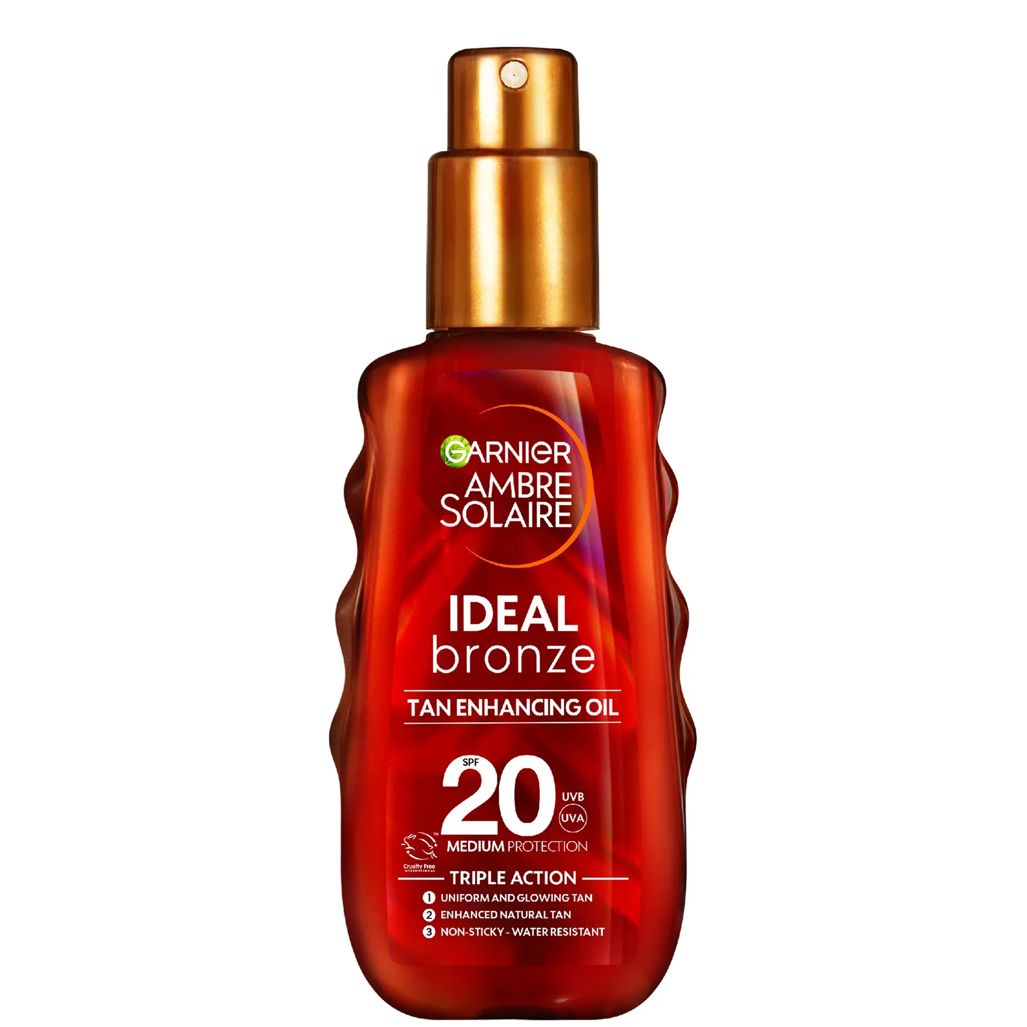 Garnier Ambre Solaire Ideal Bronze Protective Oil SPF20  Sun Cream Spray 150ml