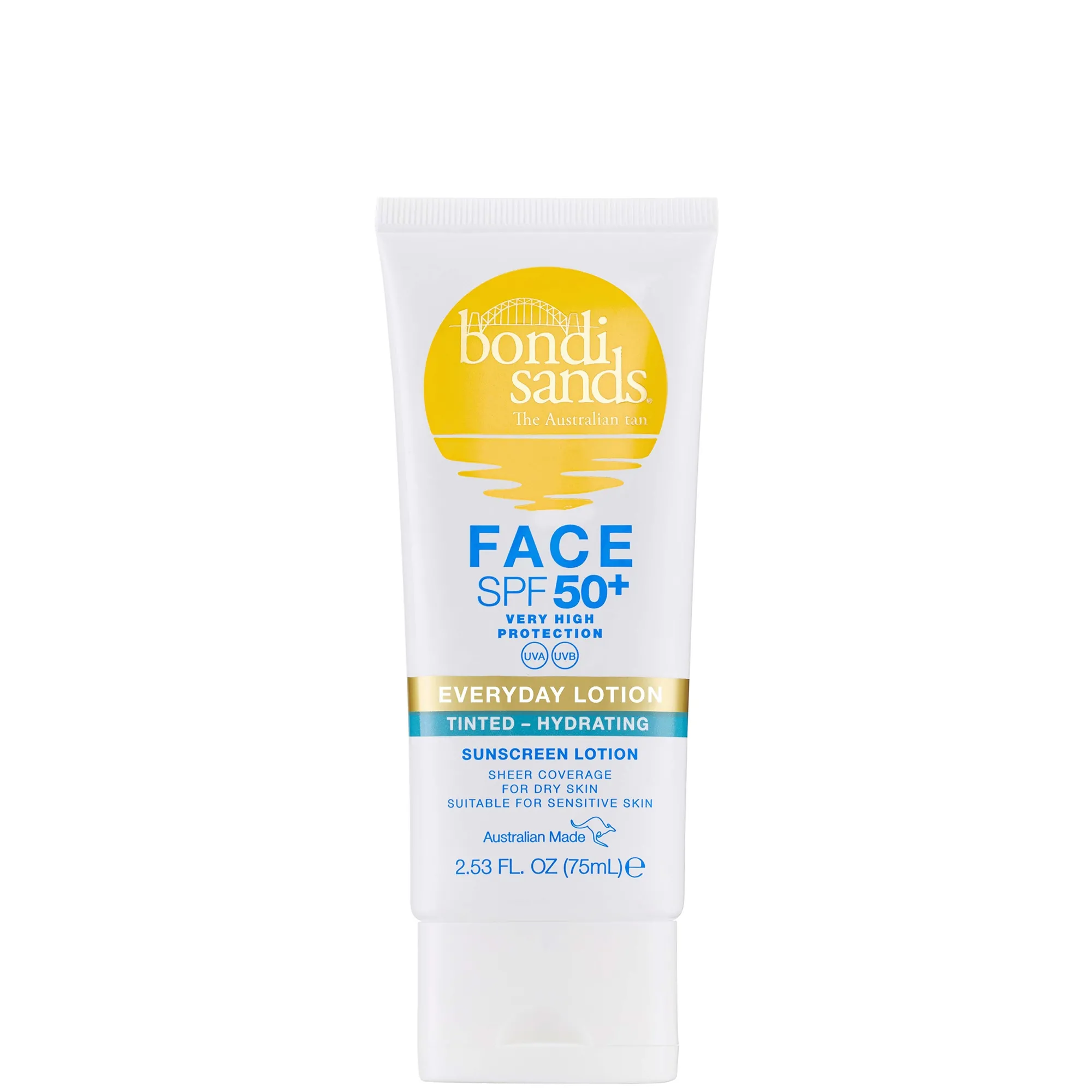Bondi Sands SPF 50+ Fragrance Free 3 Star Hydrating Tinted Face Lotion 75ml