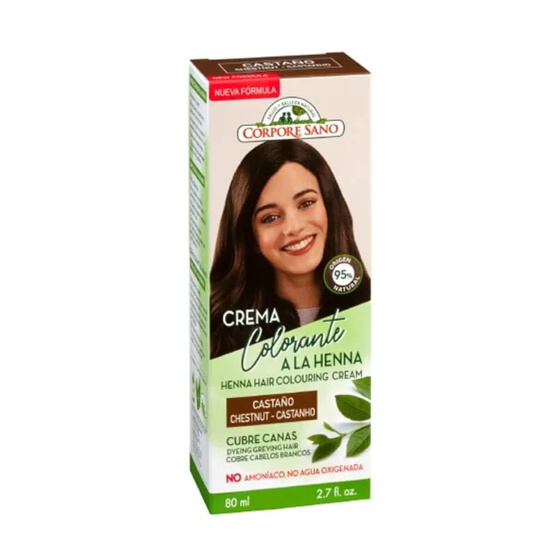 CREMA COLORANTE CABELLO CASTAÑO 80 ml