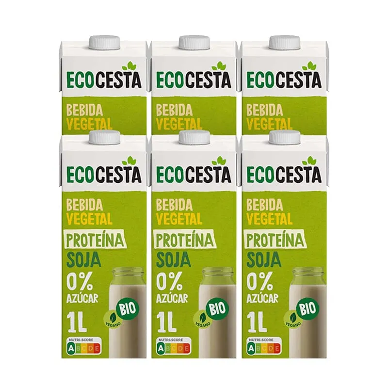 Bebida Vegetal De Soja Sin Azúcar Bio 6 Uds 1 L