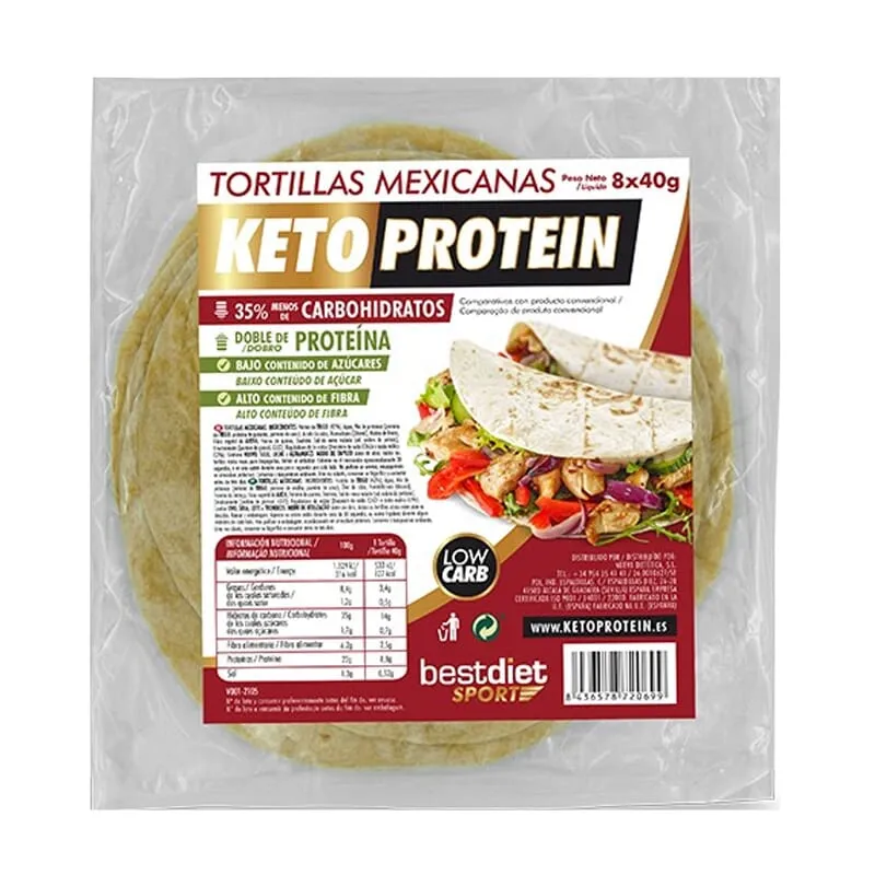Tortillas Mexicanas Keto Protein 8 Uds 40g