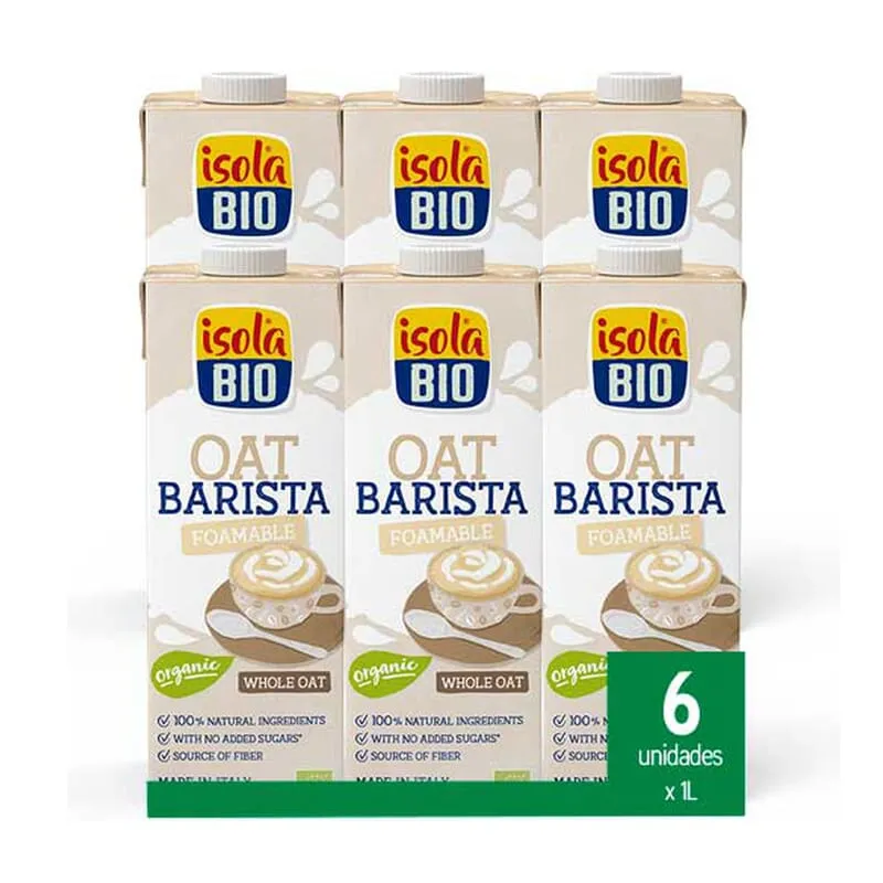 Bebida De Avena Barista Bio 6 Uds 1 L