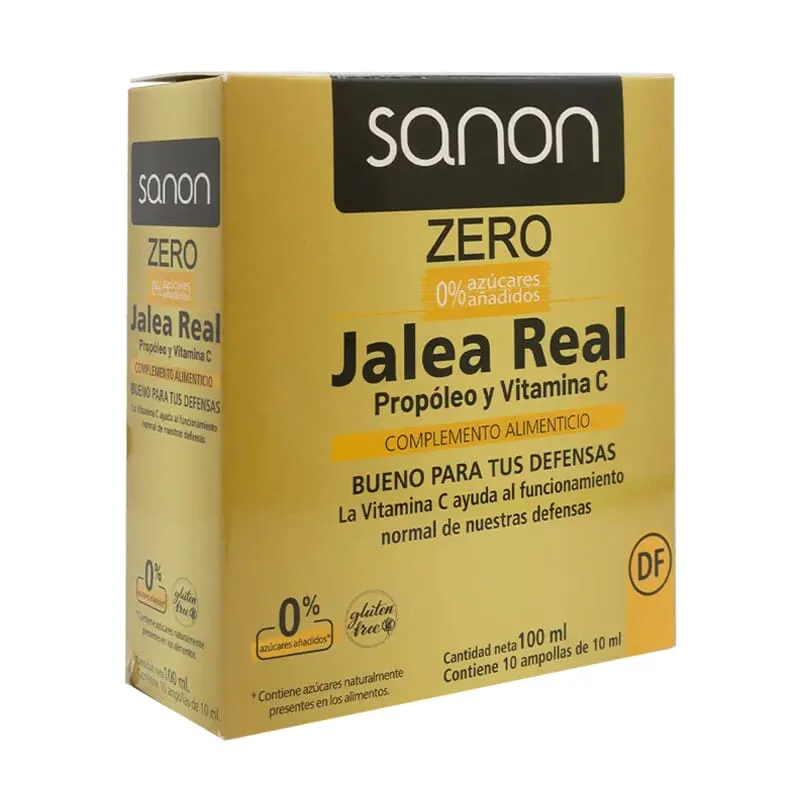 Sanon Jalea Real Propóleo Y Vitamina C Zero 10 Ampollas