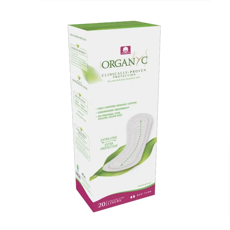 Salvaslip Maxi Extra Long Organyc  20 Uds