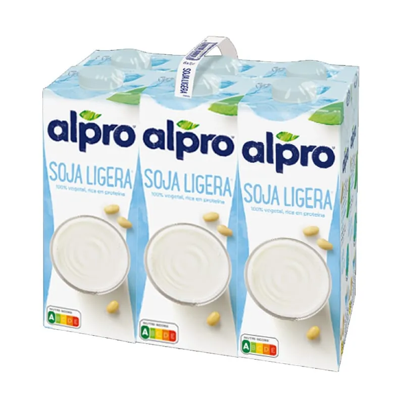 Bebida Vegetal De Soja Light 6 Uds 1 L