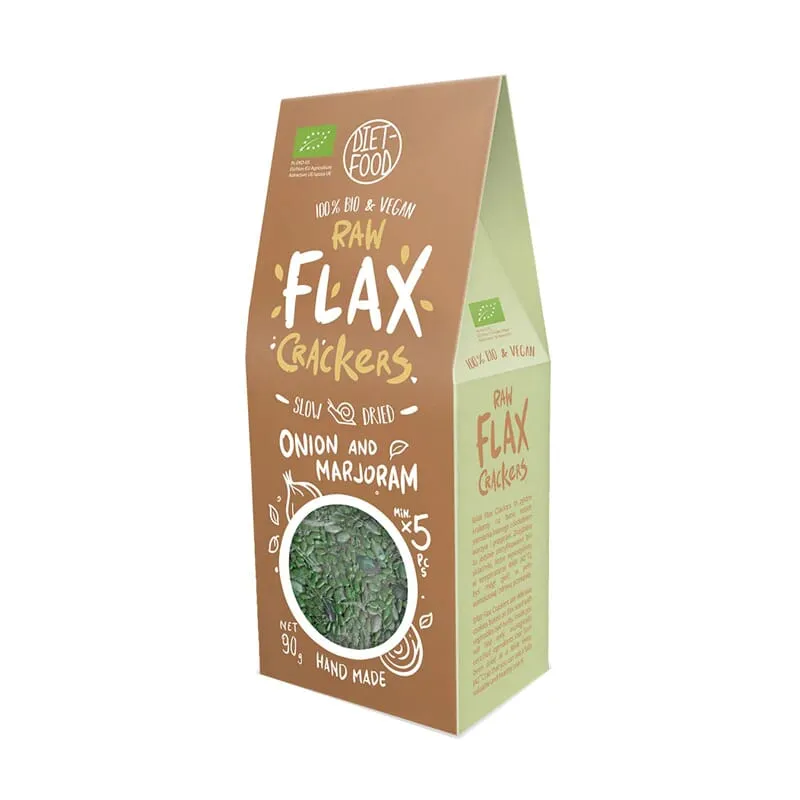 Crackers De Lino Cebolla  Y Mejorana 90g