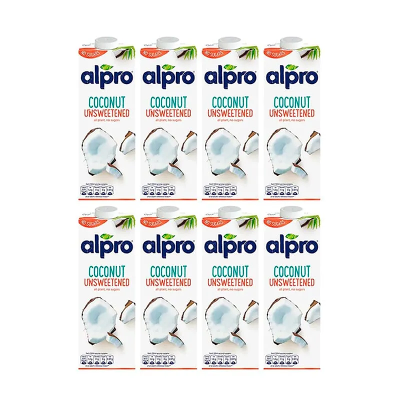 Bebida Vegetal De Coco Sin Azúcar  8 Uds 1 L