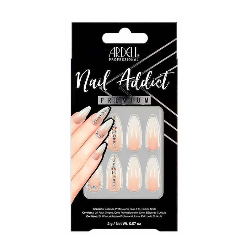 Nail Addict Nude Light Crystal 24 Uds