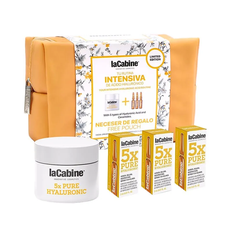 Neceser 5X Pure Hyaluronic Lote Crema + 3 Ampollas Faciales