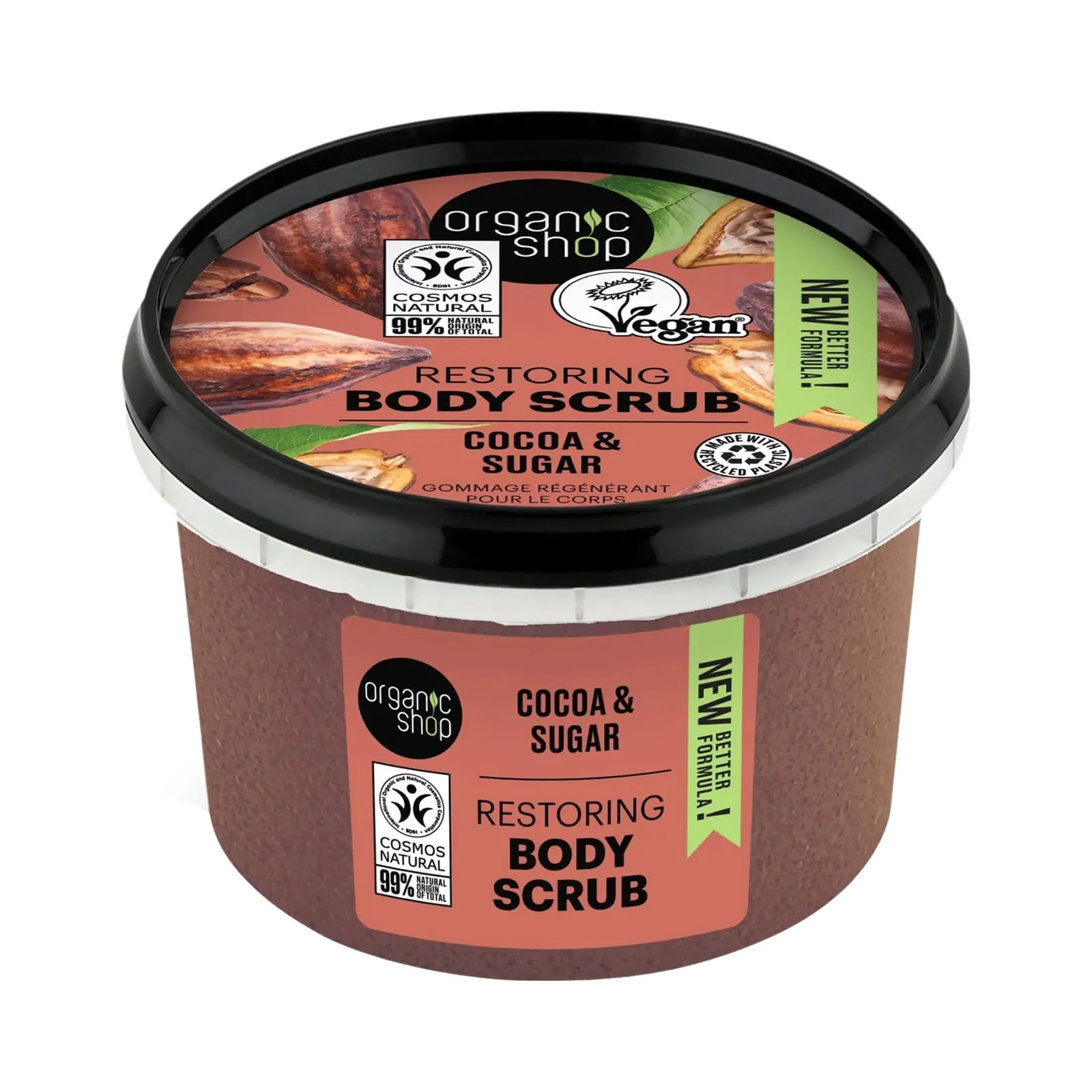 Exfoliante Corporal Restaurador Cacao Y Azúcar 250 ml