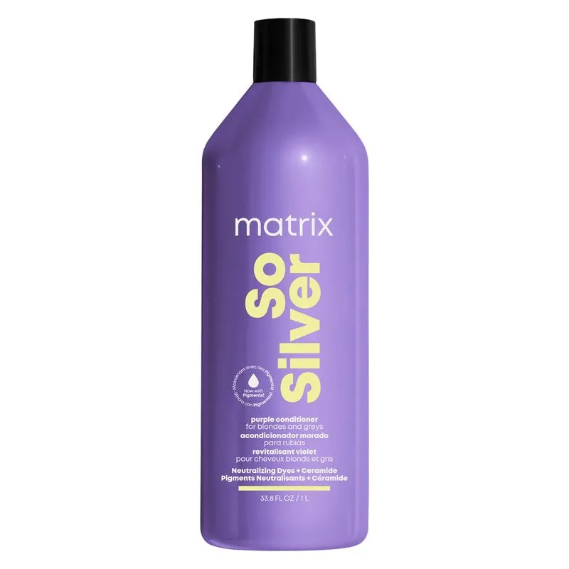 Matrix So Silver Purple Conditioner For Blondes And Grays 1000 Ml