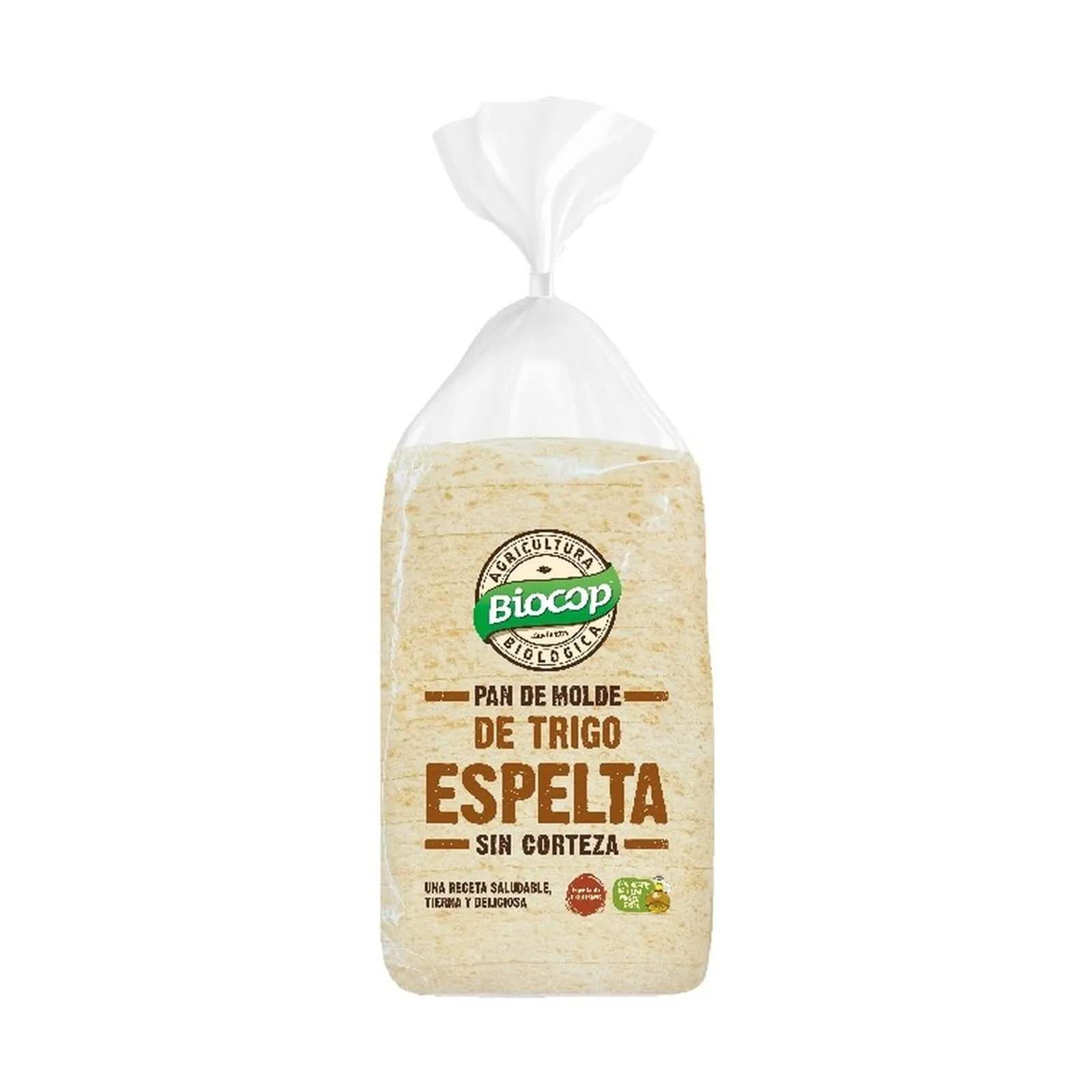 Pan De Molde De Trigo Espelta Sin Corteza 300g