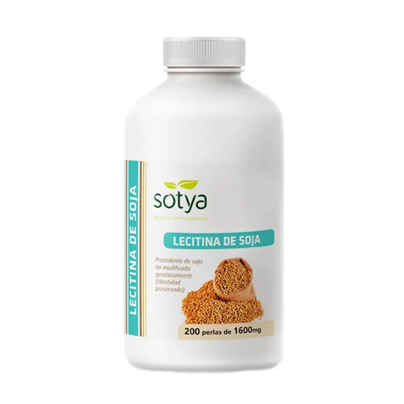 Lecitina de Soja 1600mg 200 Perlas