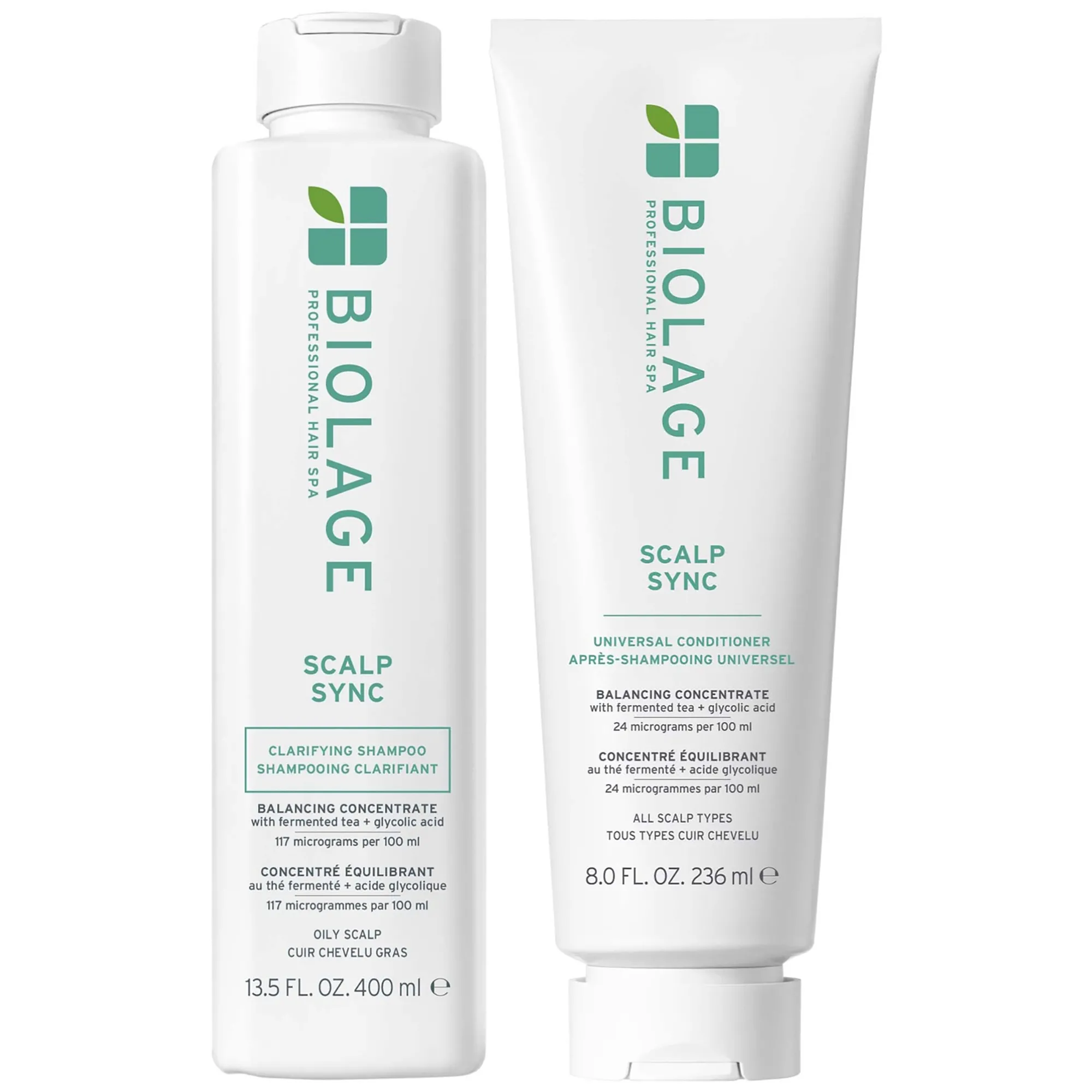 Biolage Scalp Sync Clarifying Shampoo 400ml and Conditioner 236ml Duo