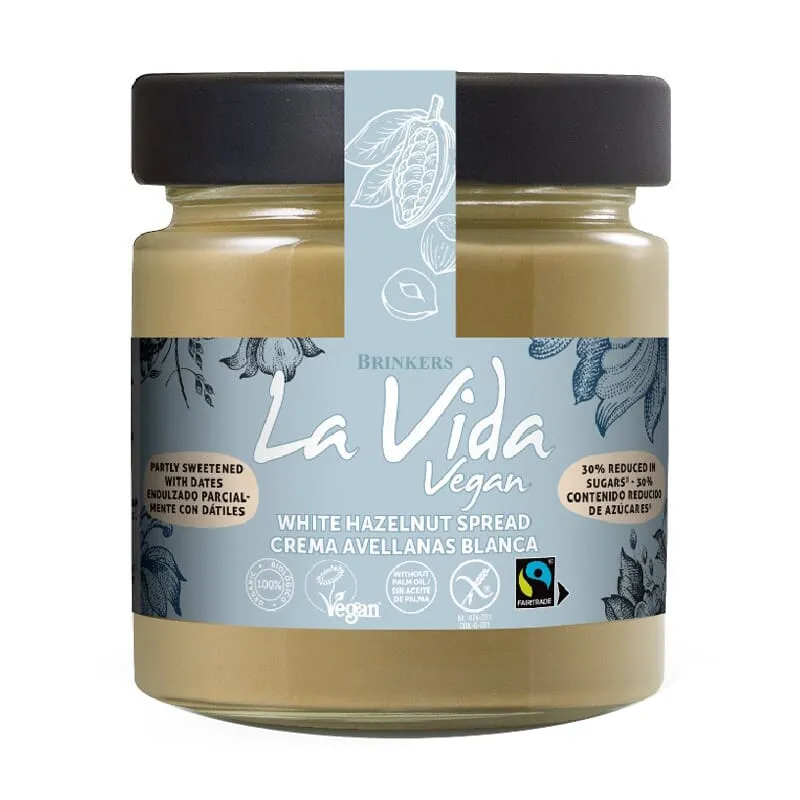 Crema Untar Blanca Avellana Baja En Azucar 200g