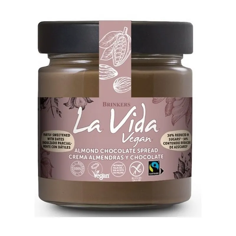 Crema Untar Almendra Choco Bajo En Azucar 200g