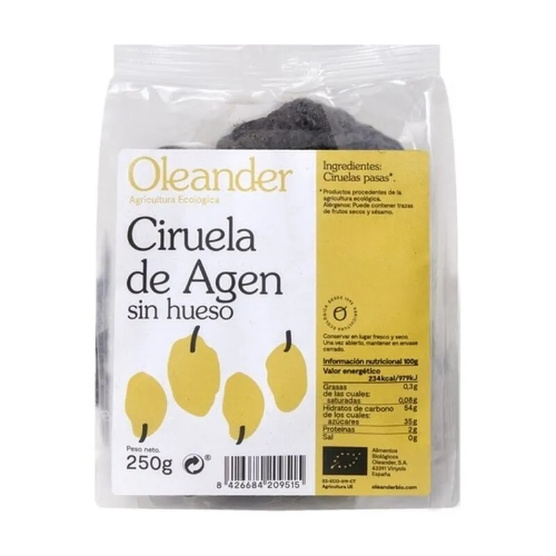 Ciruelas De Agen Sin Hueso Eco 250g