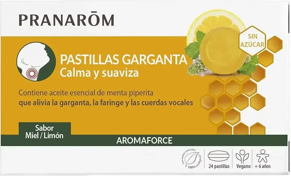 Aromaforce Pastillas Garganta Miel 24 Tabs