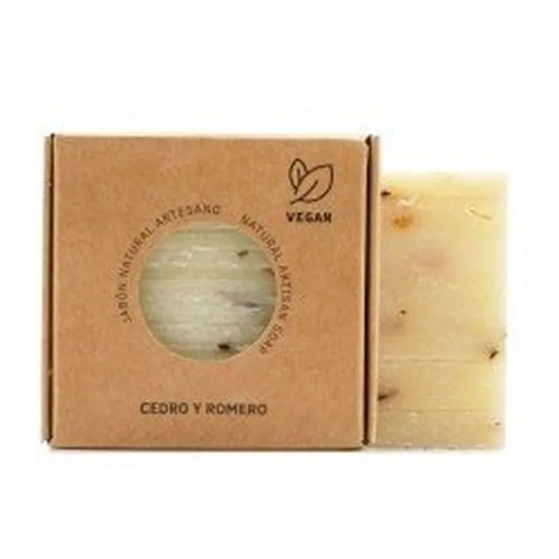 Jabón Natural Artesano Cedro Y Romero Vegan 100g