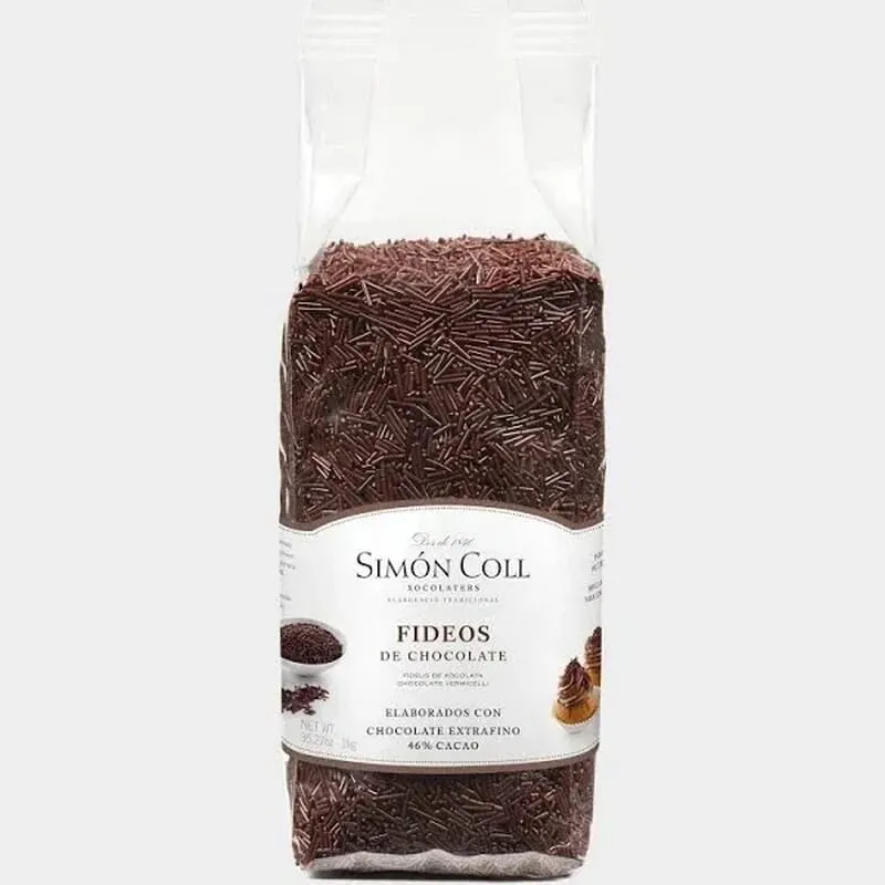 Fideos De Chocolate Sin Gluten 1 Kg