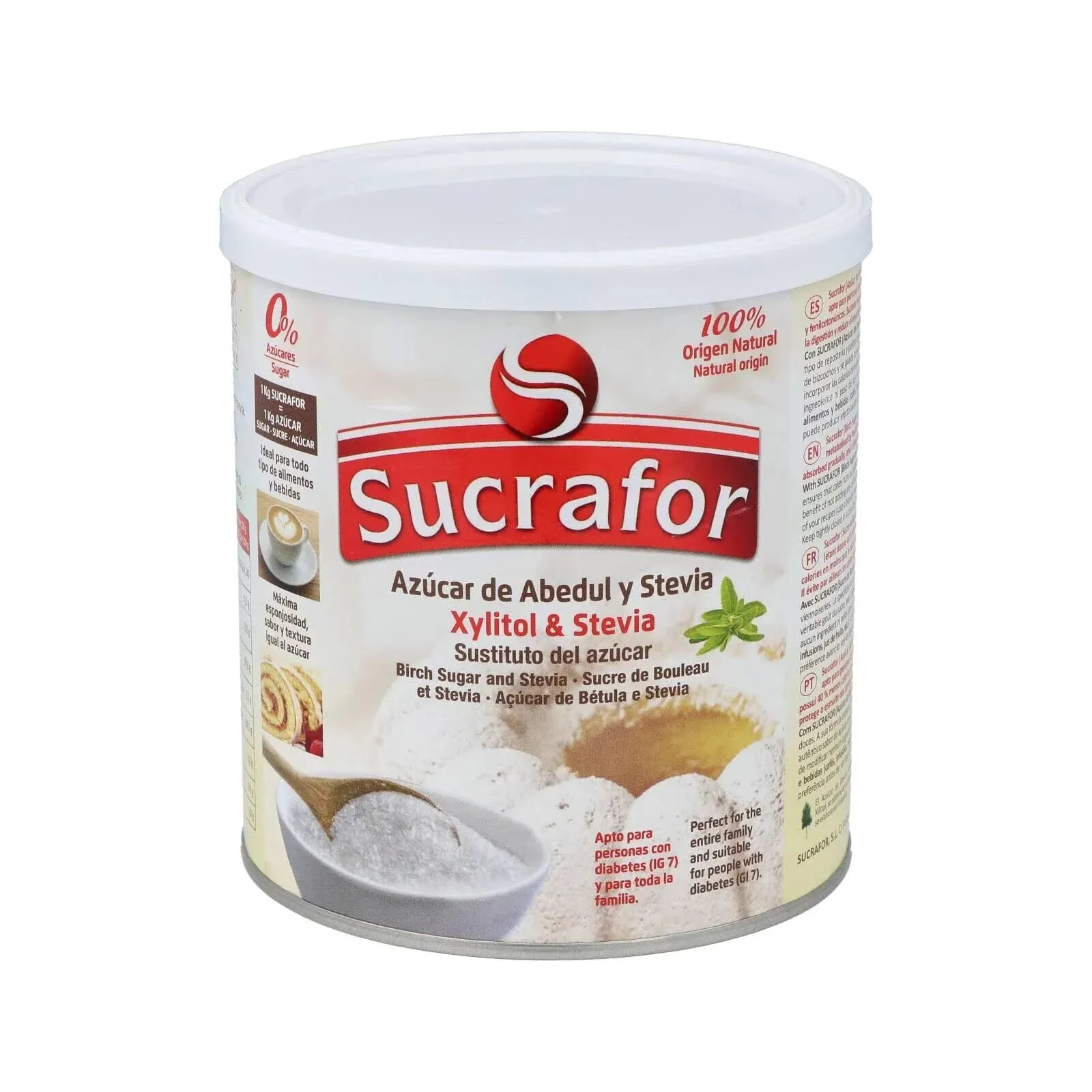 Azucar De Abedul Stevia Y XIlitol 500g