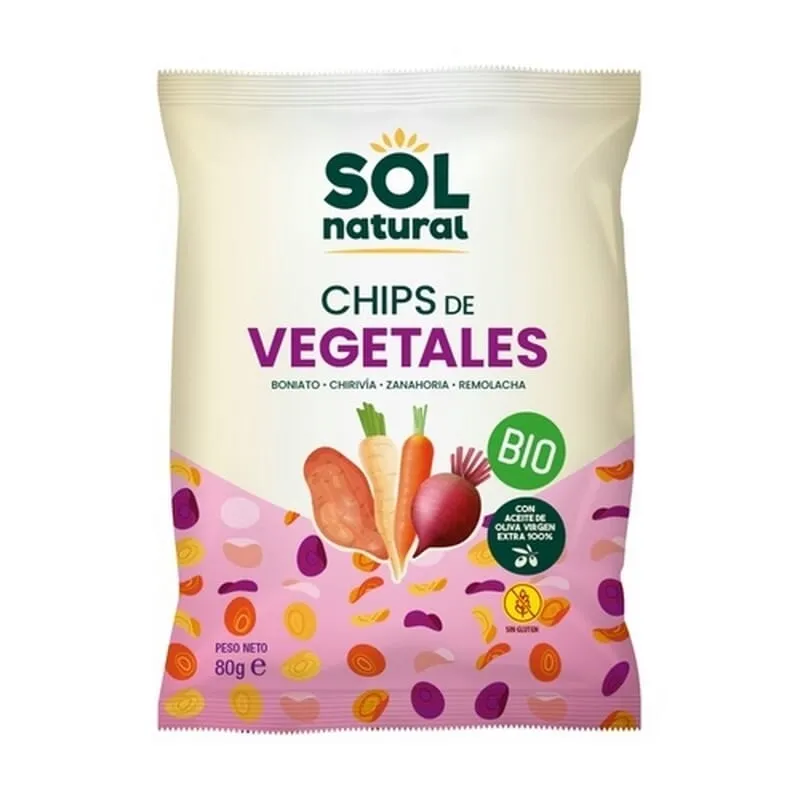 Chips De Vegetales Con Aceite Oliva Bio 80g