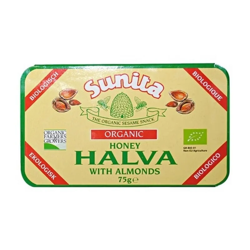 Halva Con Miel y Almendra Bio 75g