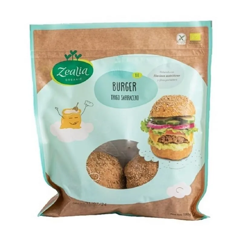 Pan De Hamburguesa Sin Gluten Eco Vegan 190g