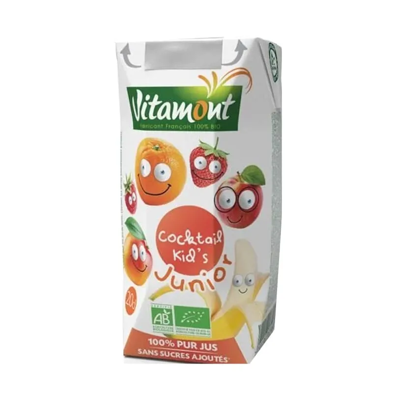 Zumo Multifrutas Cocktail Kid's Bio 6 Uds 200 ml