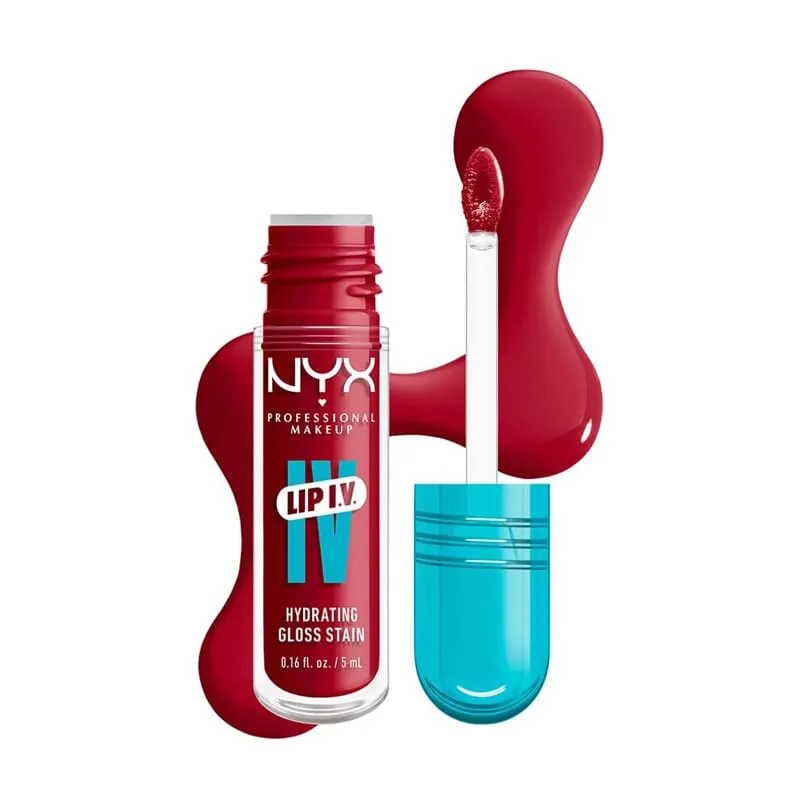 Lip IV Hidrating Gloss Stain Serum #Red-y.Set.Wet!