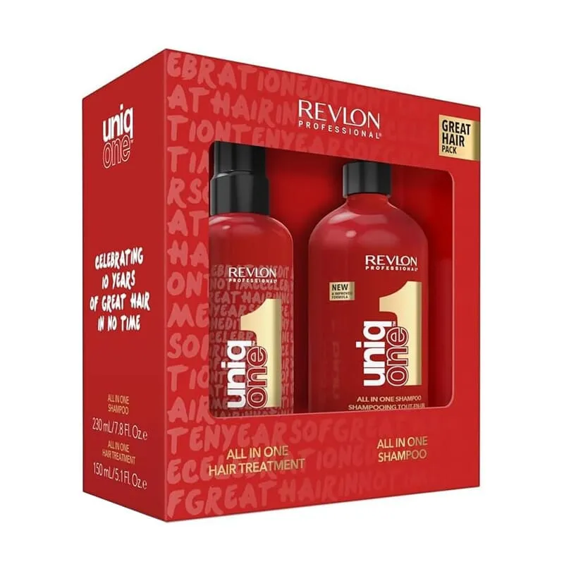 UniqOne Hair Treatment 150 ml + Shampoo 230 ml Lote