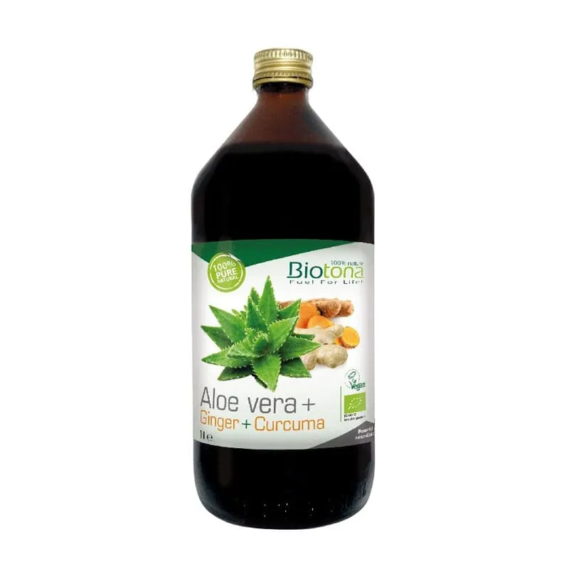 Jugo Aloe Jengibre Curcuma Bio 1 L