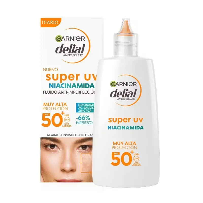 Delial Super UV Niacinamida Fluido Anti-imperfecciones SPF50+ 40 ml