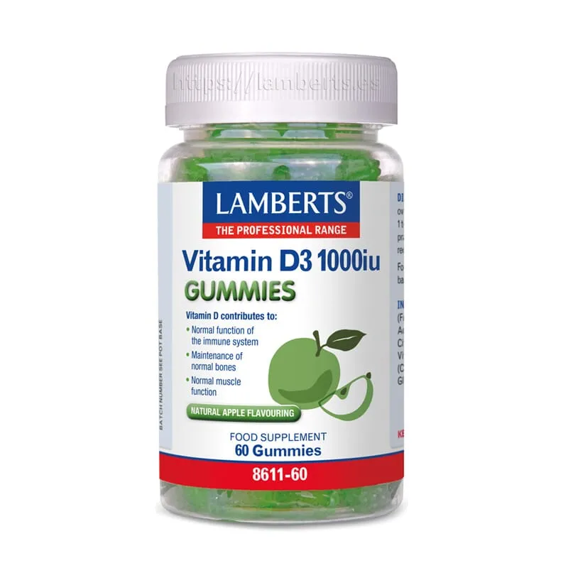 Vitamina D3 1000 ui Gummies 60 Gominolas