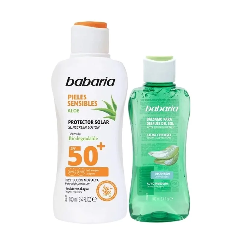 Protector Solar Pieles Sensible Aloe SPF50+ 200 ml + After Sun