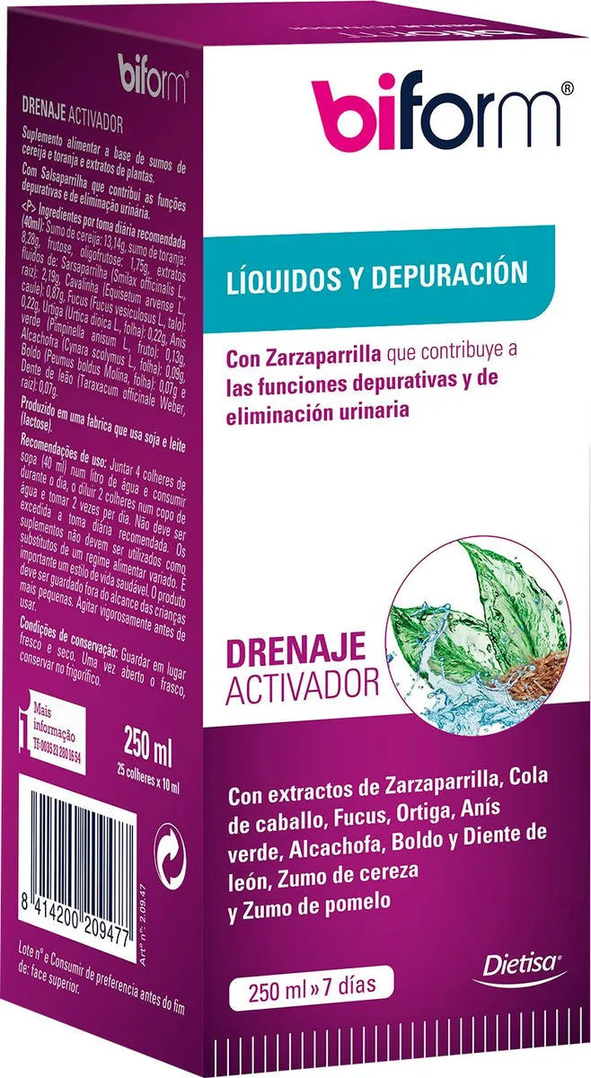 Drenaje Activador (250 ml) Dietisa