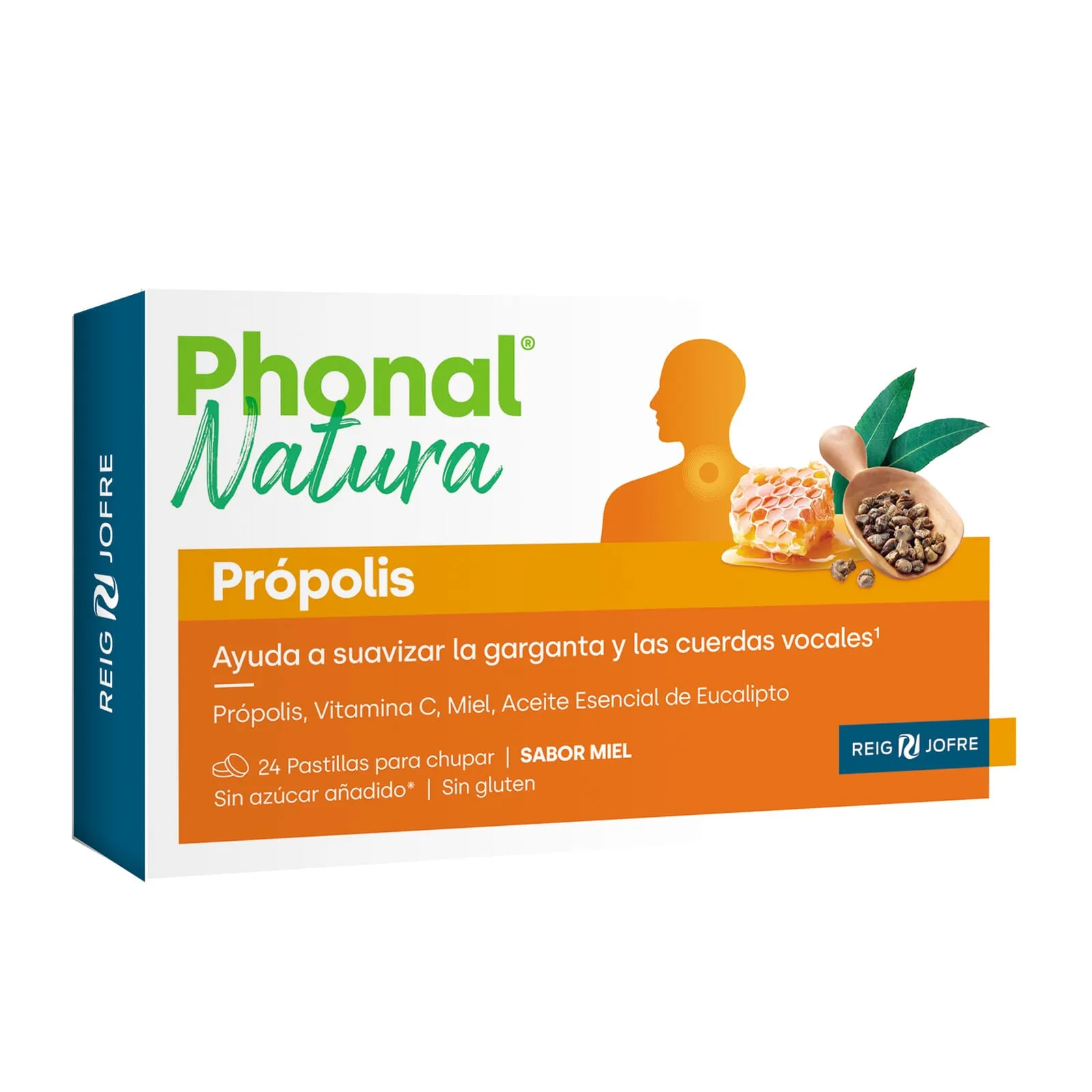Phonal Natura Propolis Miel 24 Tabs