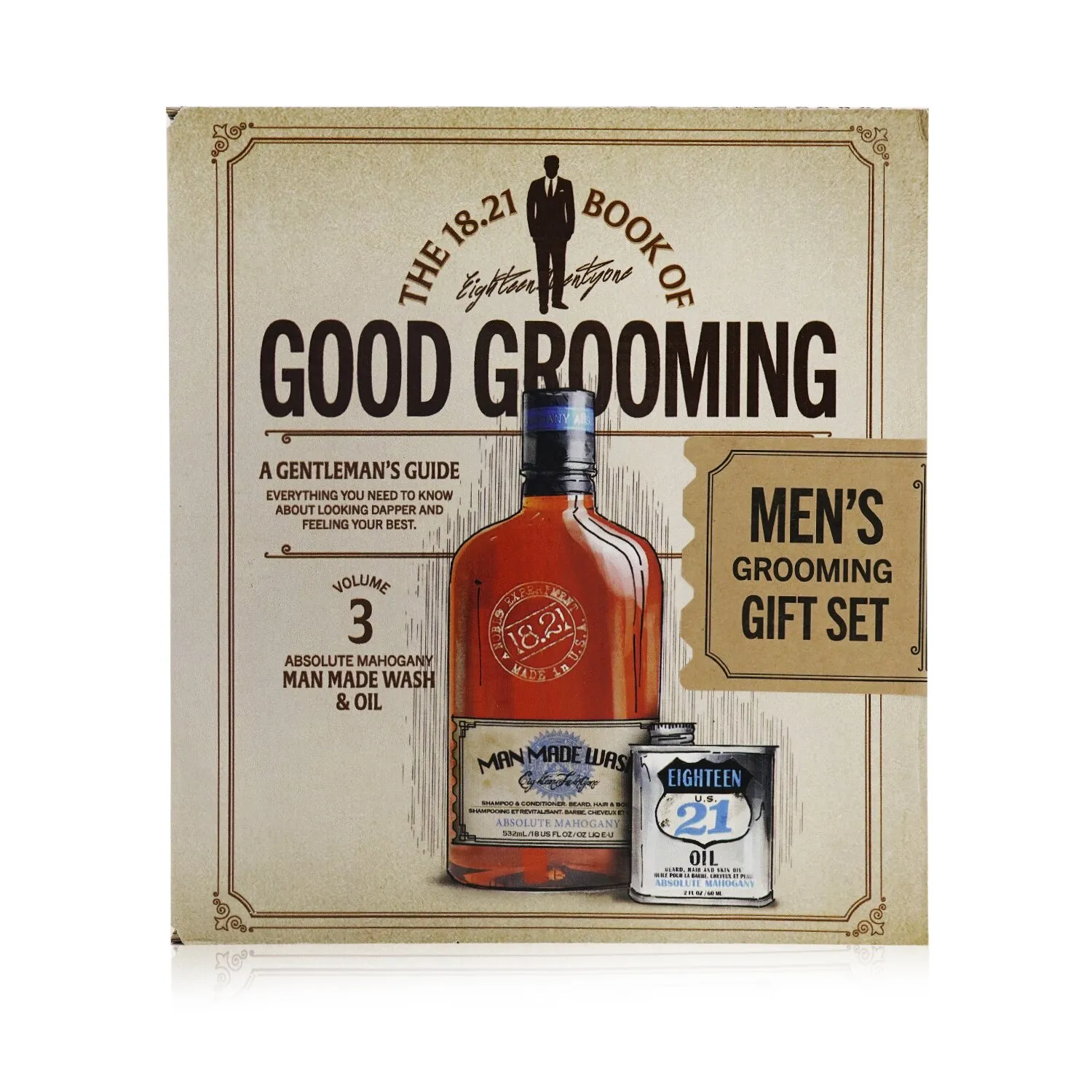 Set de regalo Book of Good Grooming Volumen 3: Caoba absoluta (Jabón 532 ml + Aceite 60 ml)