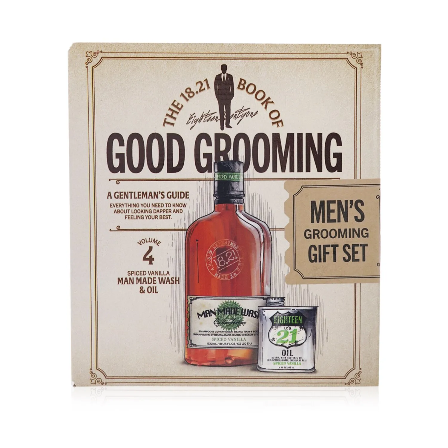 Set de regalo Book of Good Grooming Volumen 4: Vainilla Especiada (Jabón 532 ml + Aceite 60 ml)