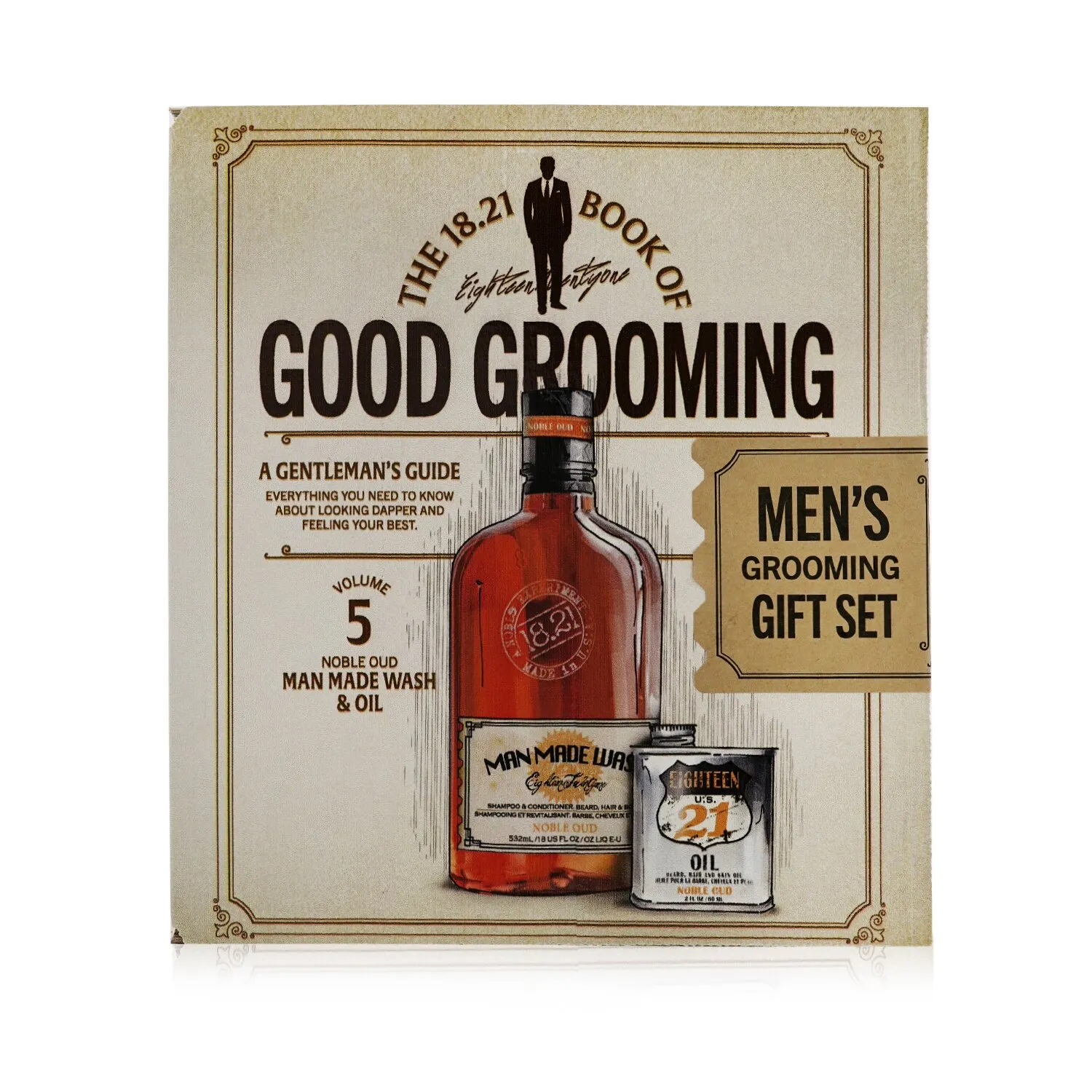 Set de regalo Book of Good Grooming Volumen 5: Oud noble (Jabón 532 ml + Aceite 60 ml)