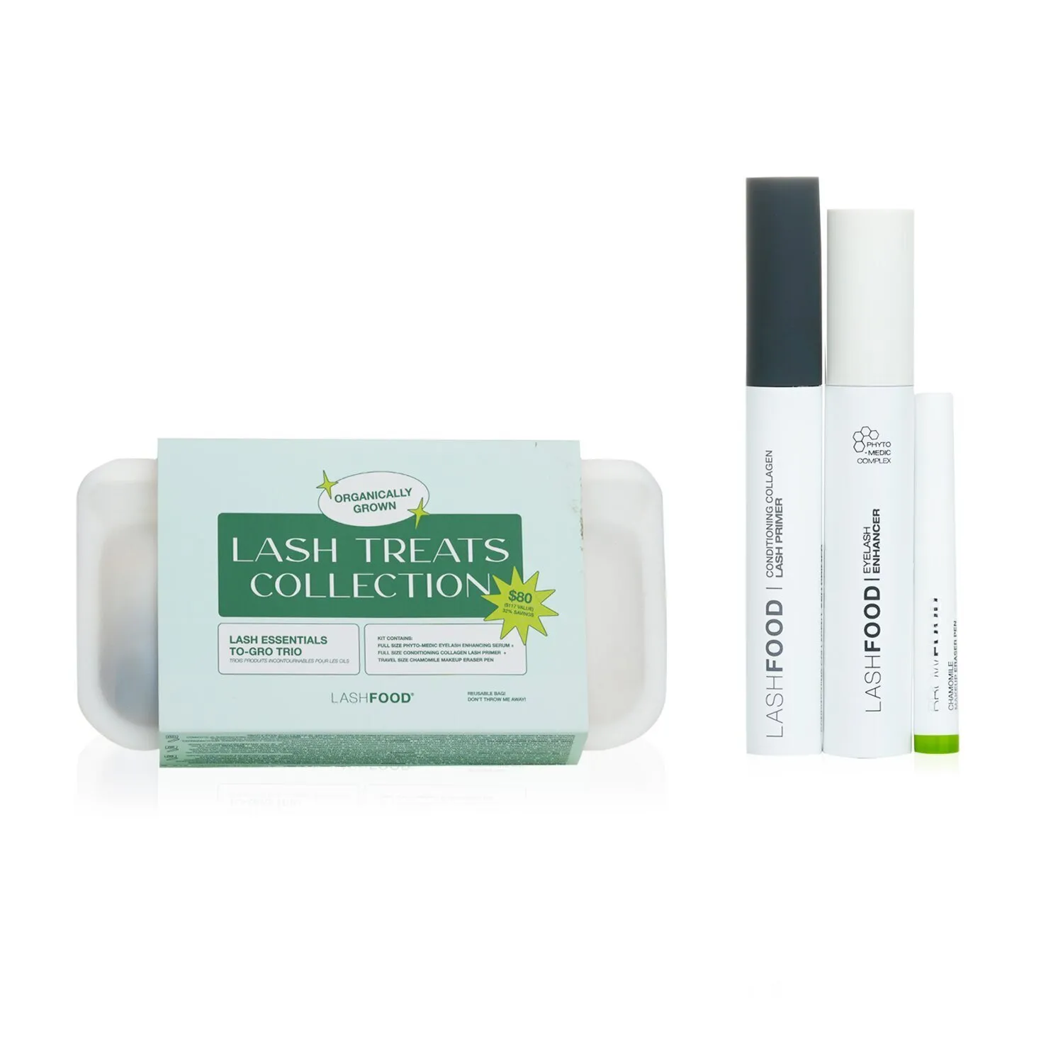 Trío de productos esenciales para pestañas