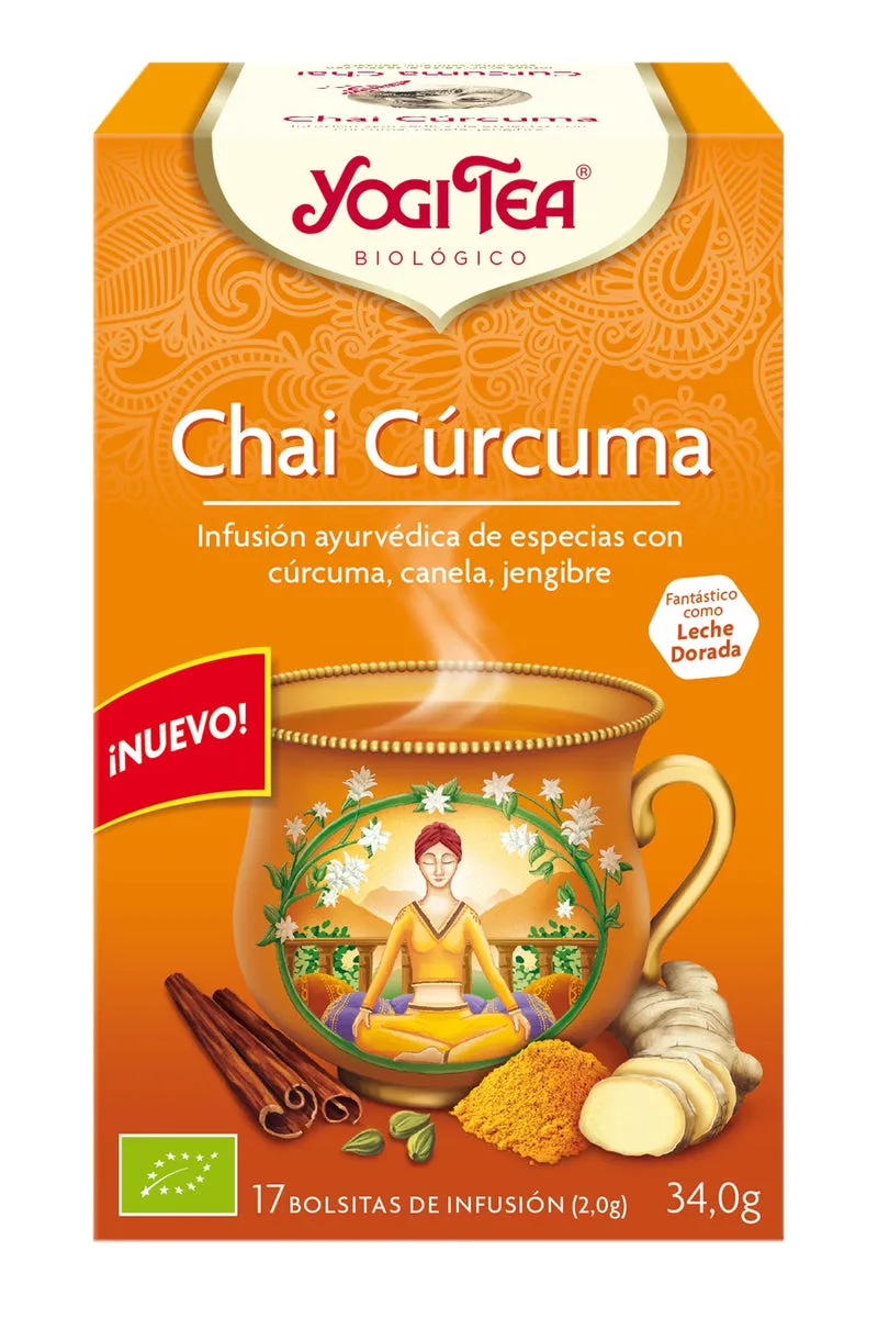 YOGI TEA CURCUMA CHAI BIO (17 bolsitas) Dietisa
