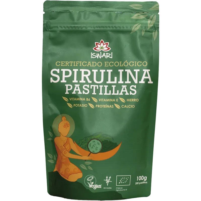 Spirulina (200 comp) Bio 100g ISWARI DIELISA