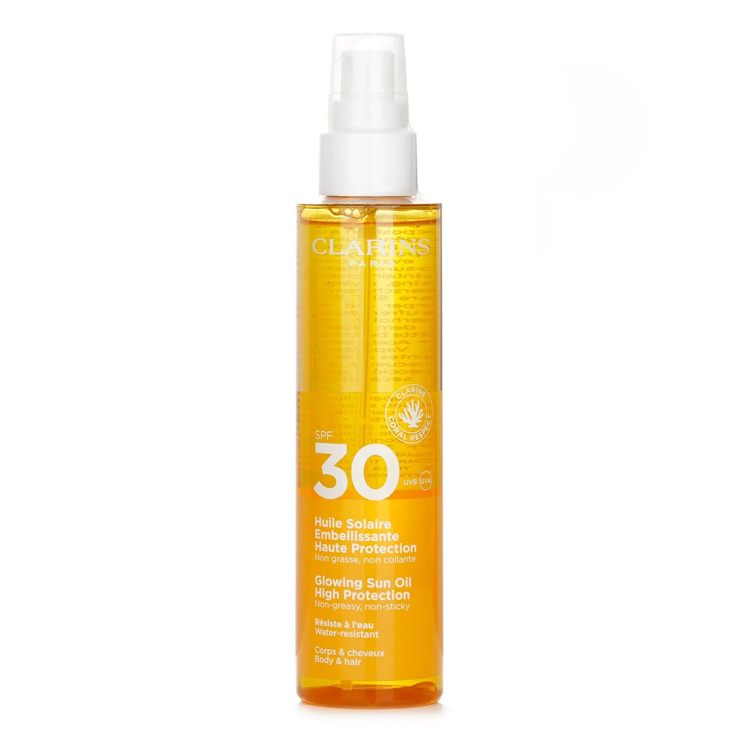 Aceite corporal Glowing Sun de alta protección FPS 30